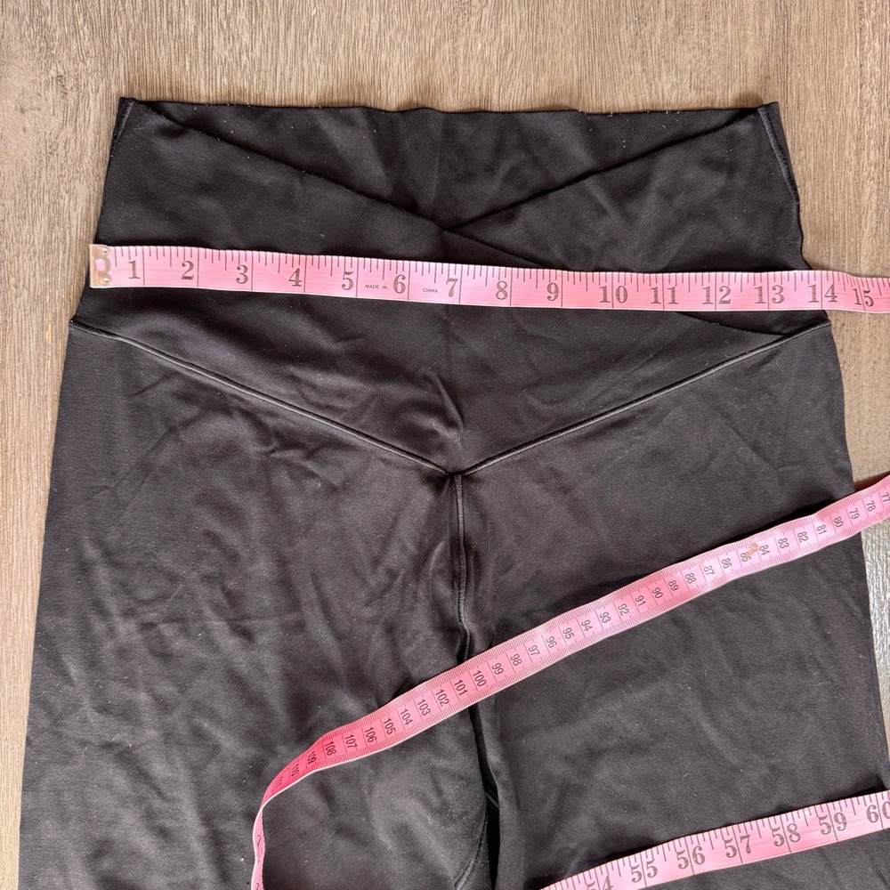 Aerie Cross Waistband Black Leggings XL - Picture 7 of 9